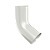 Колено трубы D100 ПЛД-02-0,6 белый 9010 (фото)
