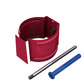 Держатель трубы D100 (на кирпич) (ПЛД-02-3005 Красное вино-0.6) (фото)