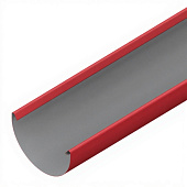 Желоб водосточный D185х3000 (ПЭ-01-3011 Коричнево-красный-0.5) (фото)