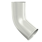 Колено трубы D90х60 градусов GS (ВПЭД-03-9010 Чистый белый-0.6) (фото)