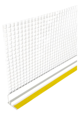 Профиль примыкающий с армирующей сеткой 6мм 2,4 м , 120 м/уп (FasadPro) пог.м. (фото)