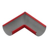Угол желоба D185 ПЭ-01-3011 Коричнево-красный-0.5 (фото)