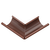 Угол желоба наружный 90 (RAL 8017) (фото)