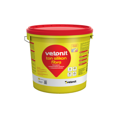 Ветонит тон силикон фибра 100А 25кг, цвет RAL9003 (фото)