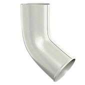 Колено трубы D125 ПЛД-02-0,6 бел 9003 (фото)