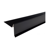 Планка торцевая пластизол RAL 9005 черная, шт. (фото)