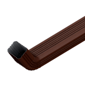 Труба водост Металлпрофиль с коленом76*102*1000кор (фото)